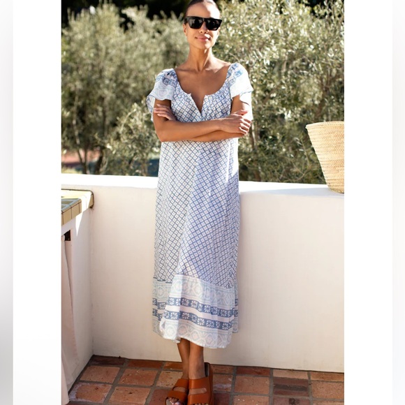 NWT Emerson Fry India Collection Tasha maxi Dress 100% cotton size small - Picture 15 of 15